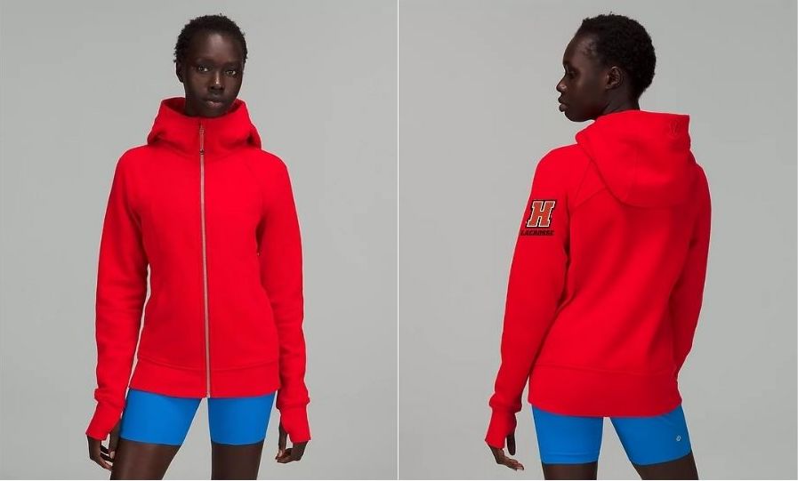 Women's Lululemon Scuba Full Zip Hoodie - Red Main Image